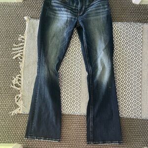 BKE Women's Dark Blue Boot Cut Jeans